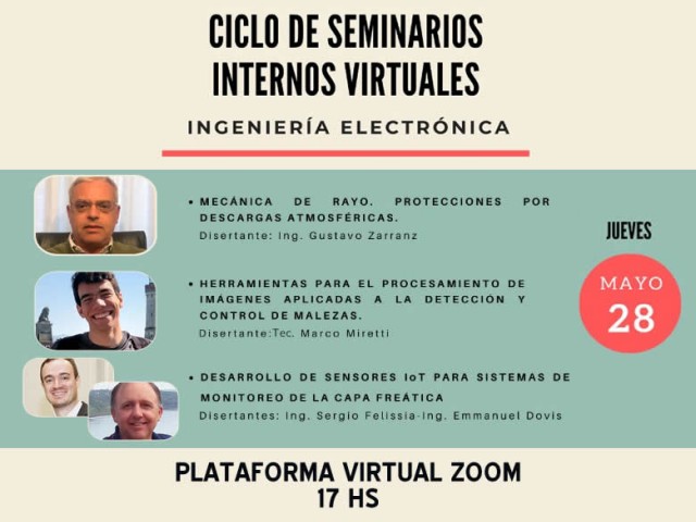 3° Edición del Ciclo de Seminarios Internos de Ing. Electrónica