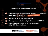 PRORROGA JORNADAS DE CIENCIA Y TECNOLOGIA 2024